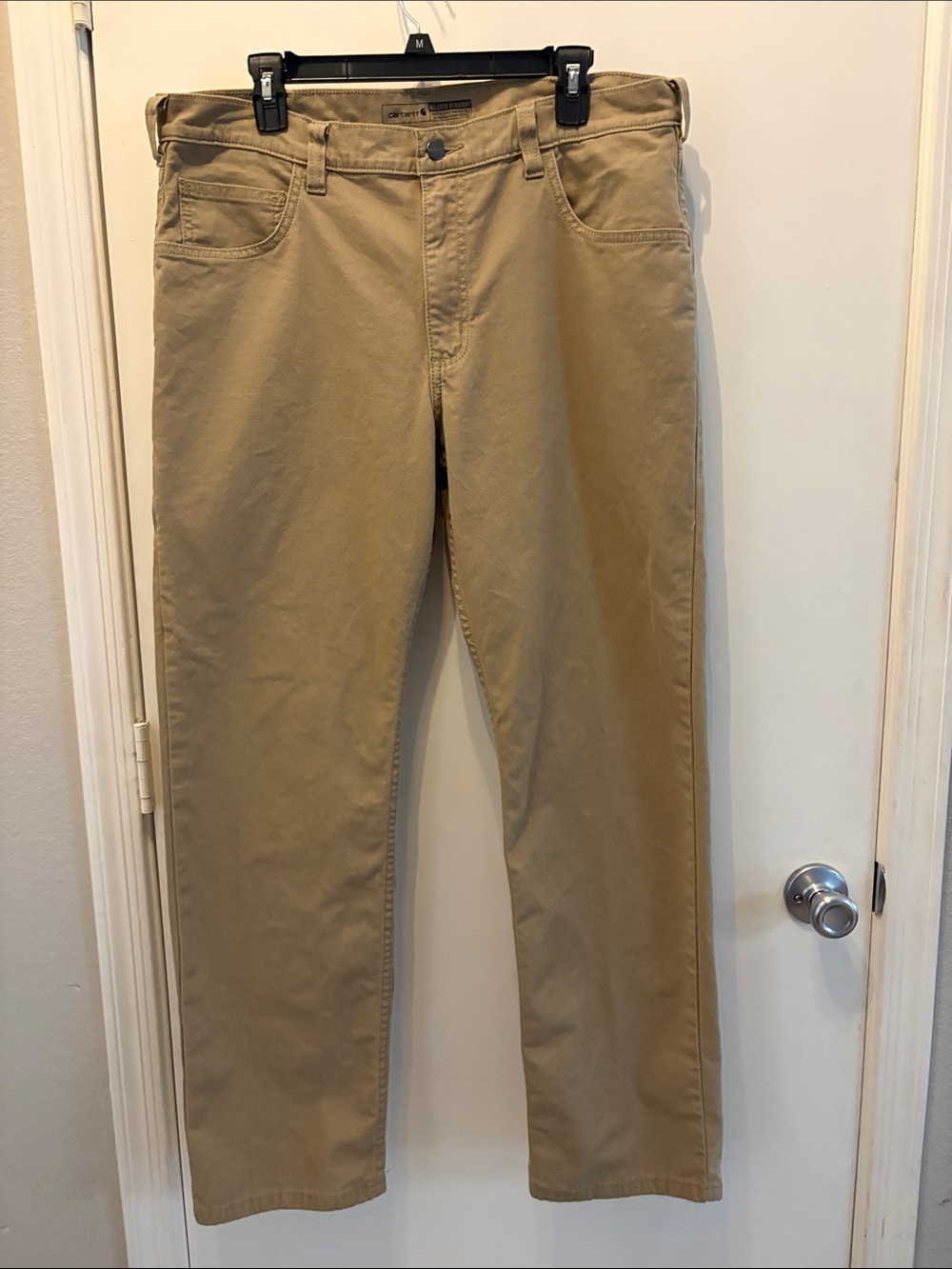 Carhartt Tan Straight-Leg Pants with Side Pocket Size 36x32